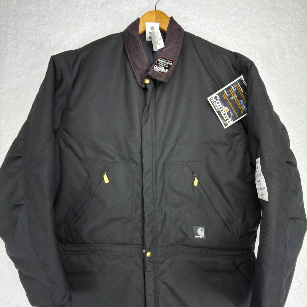 Carhartt Yukon Extremes Arctic Quilt Lined Coveralls Mens 48 Tall X06 BLK NWT